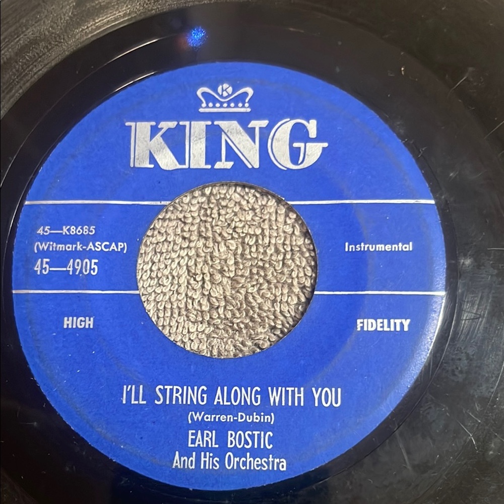 Earl Bostic & his Orchestra King Records vintage Vinyl 45 RPM - Picture 2 of 4